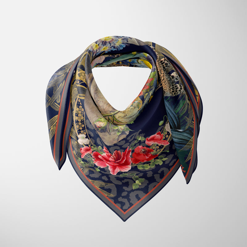 Florence Fall Square Head Scarf – Scarf Bar