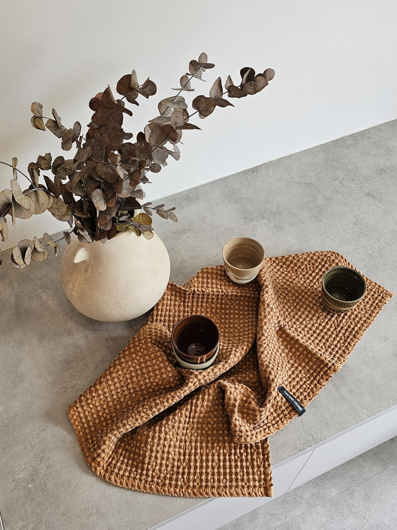 Waffle Towel 50 x70cm - RUST