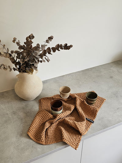 Waffle Towel 50 x70cm - RUST