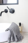 Waffle Towel 50 x70cm - LIGHT GREY