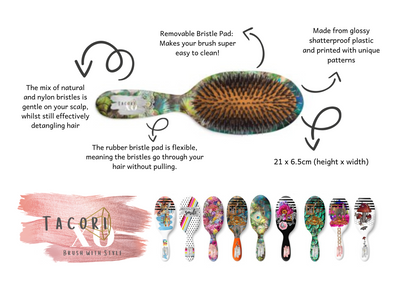 Peacock Hairbrush