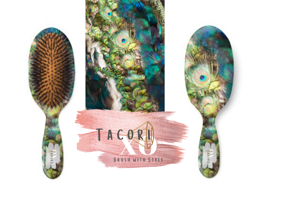 Peacock Hairbrush